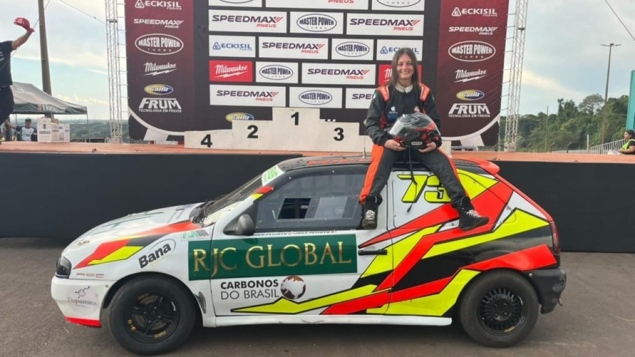 Pai e filha fazem história no Paraná ao serem campeões de Marcas e Força Livre