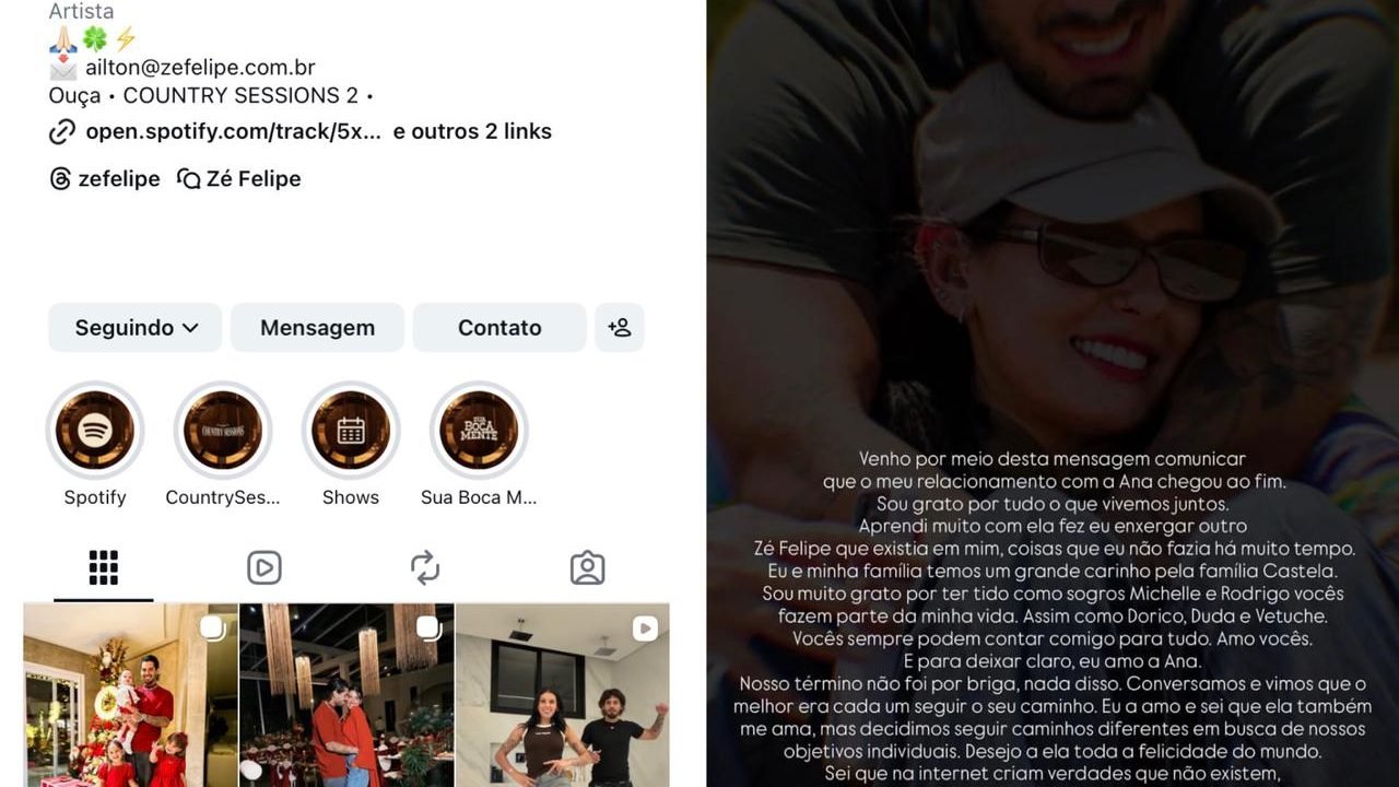 Zé Felipe choca fãs com atitude misteriosa após término com Ana Castela