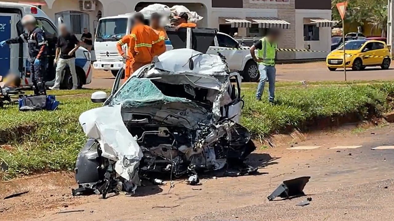 Acidente grave na BR-277 deixa um morto e três feridos em Santa Tereza do Oeste