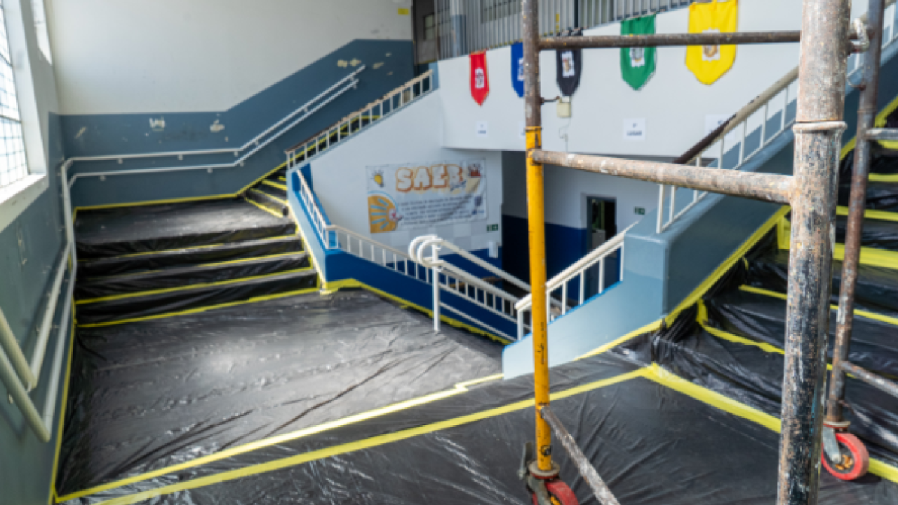 Governo do Paraná intensifica obras durante as férias para modernizar escolas estaduais