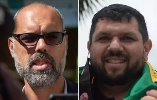 Allan dos Santos e Oswaldo Eustáquio moram atualmente no exterior (colagem)