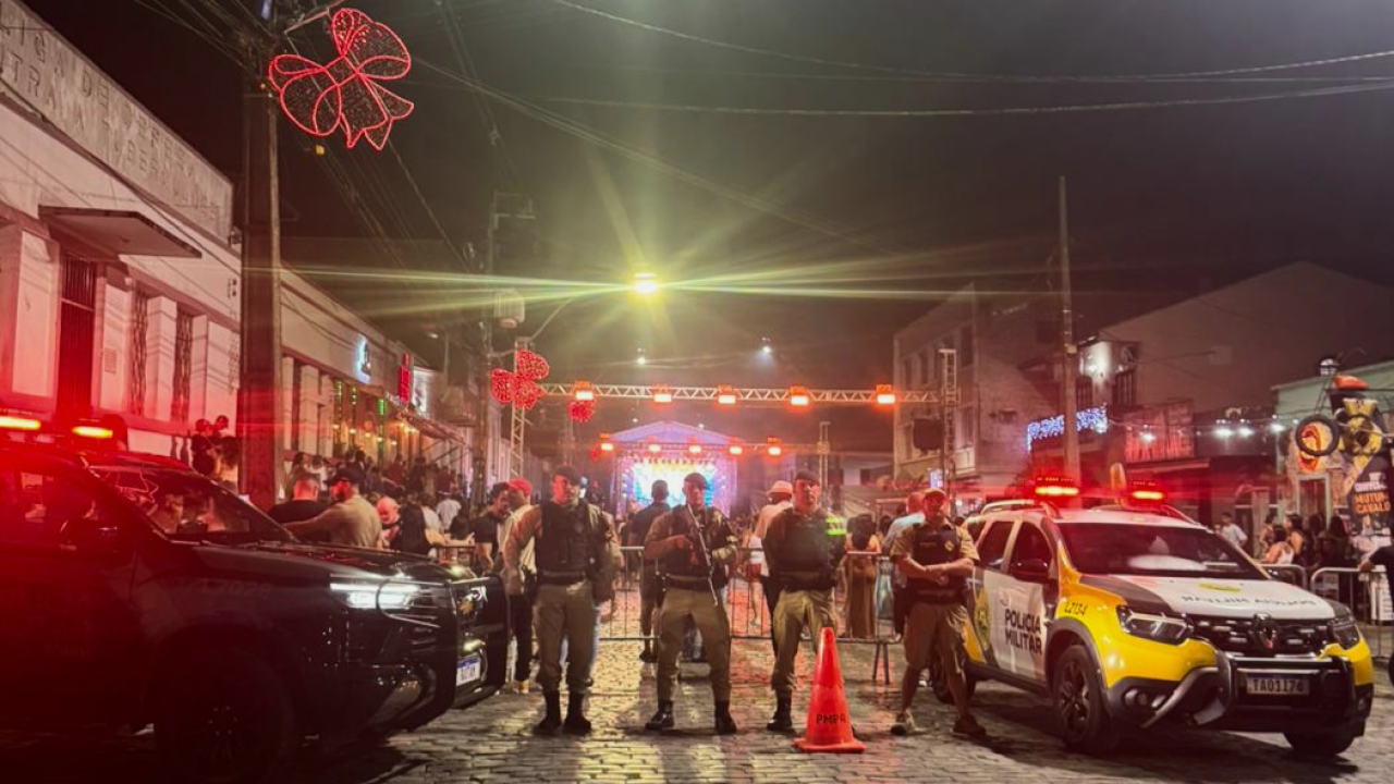 PMPR garante segurança em shows de Réveillon em Antonina