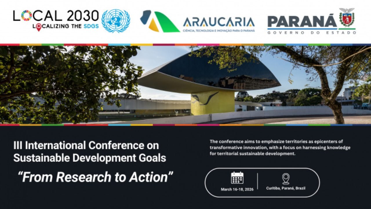 Curitiba será sede do III Fórum Internacional dos Objetivos de Desenvolvimento Sustentável