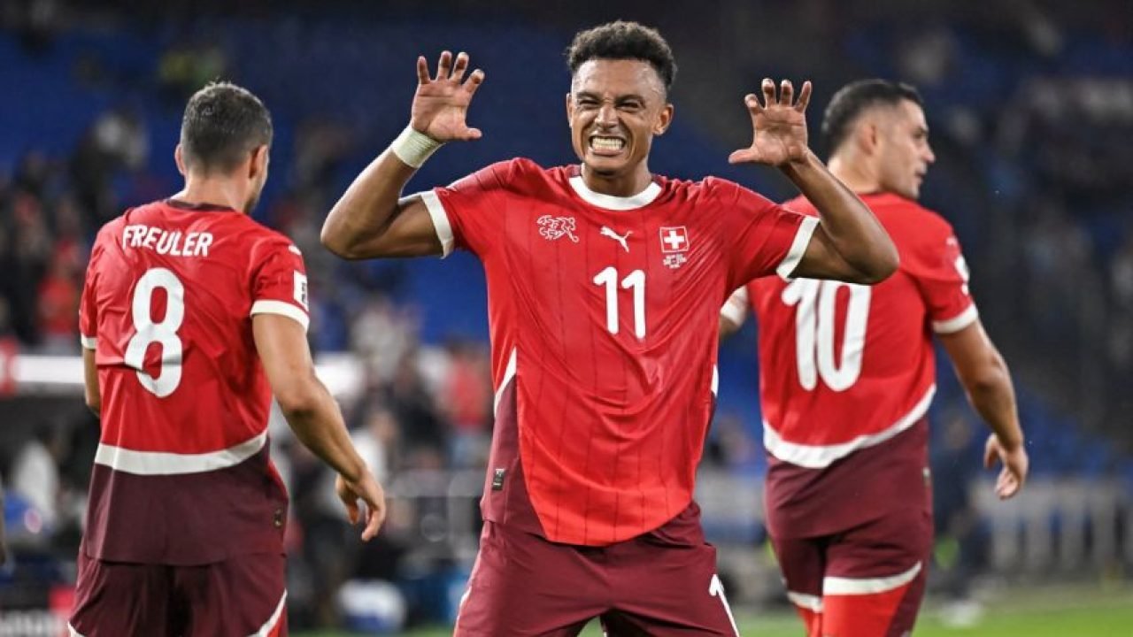 Atacante da seleção da Suíça, Dan Ndoye — Foto: Atacante da seleção da Suíça, Da