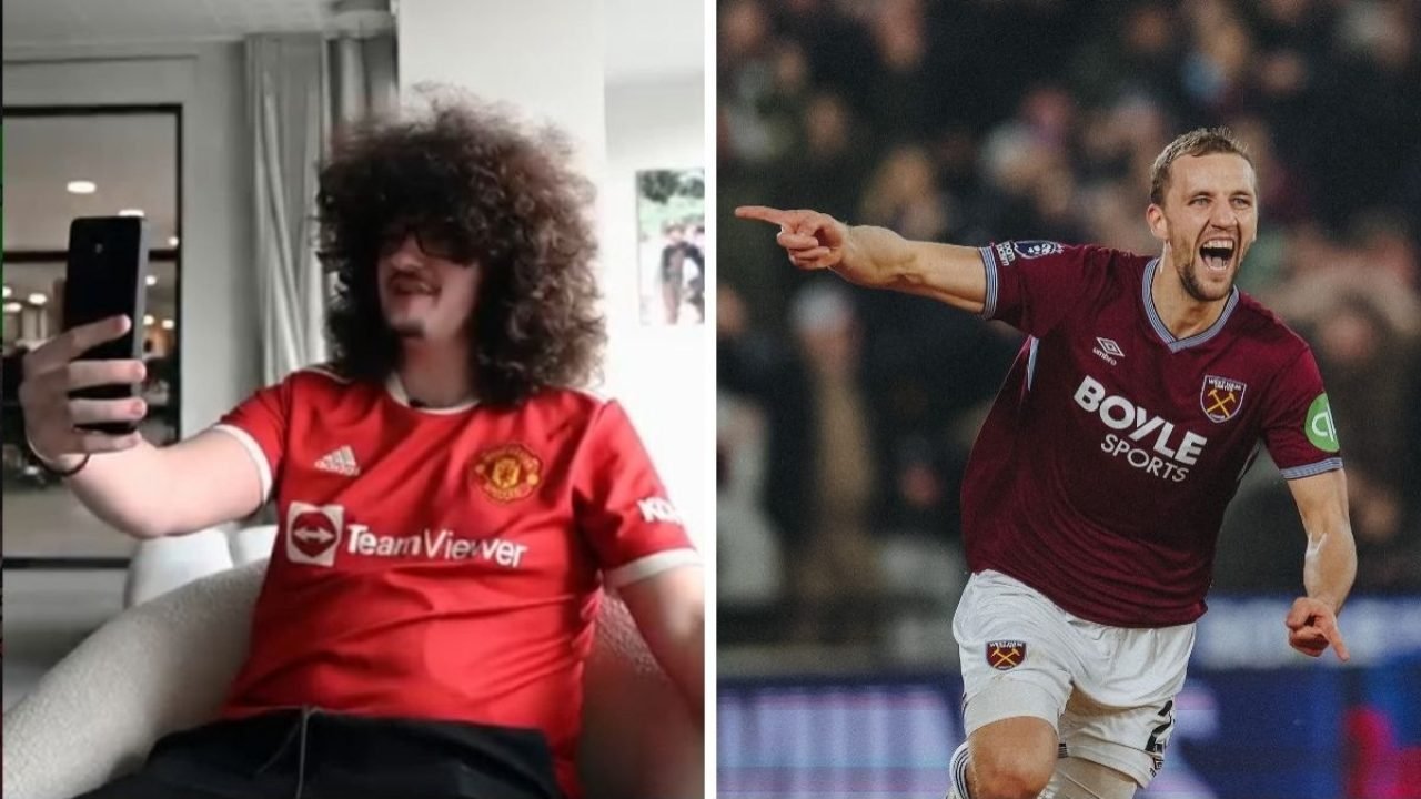 Manchester United empate — Foto: Reprodução Instagram/Frank Ilett e Reprodução X