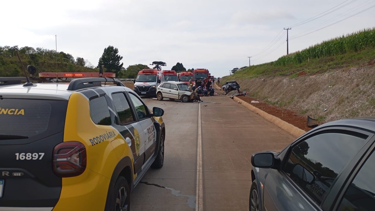 Tragédia na PR-466 em Guarapuava: jovens mortos em colisão frontal serão sepultados nesta