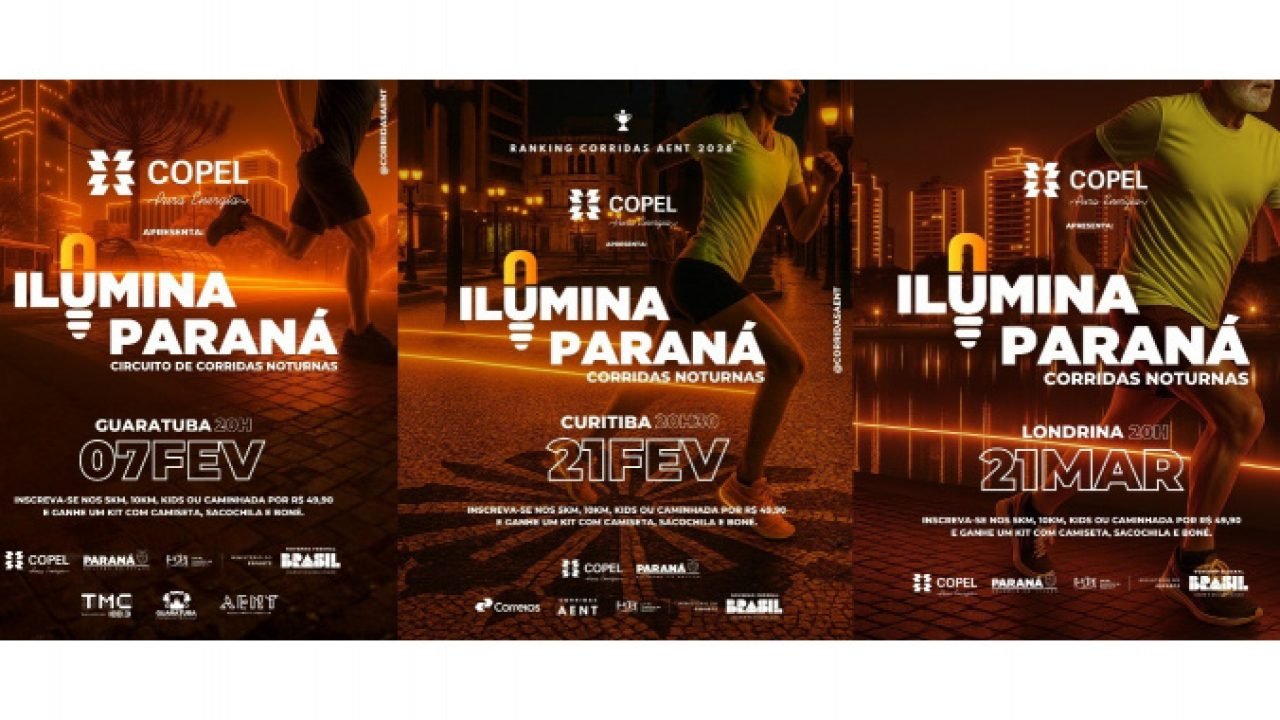 Circuito de Corridas Noturnas Ilumina Paraná abre inscrição para terceira etapa, em Londrina