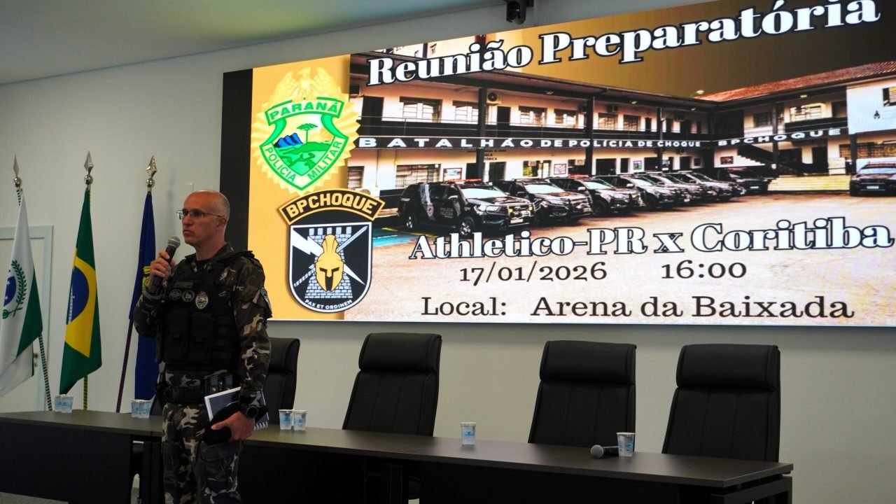 PMPR define esquema de segurança para o clássico Athletiba em reunião estratégica