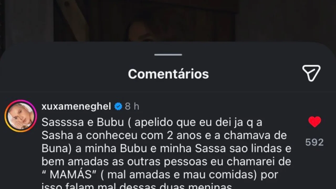 Xuxa dá resposta inusitada após polêmica com Sasha e Marquezine