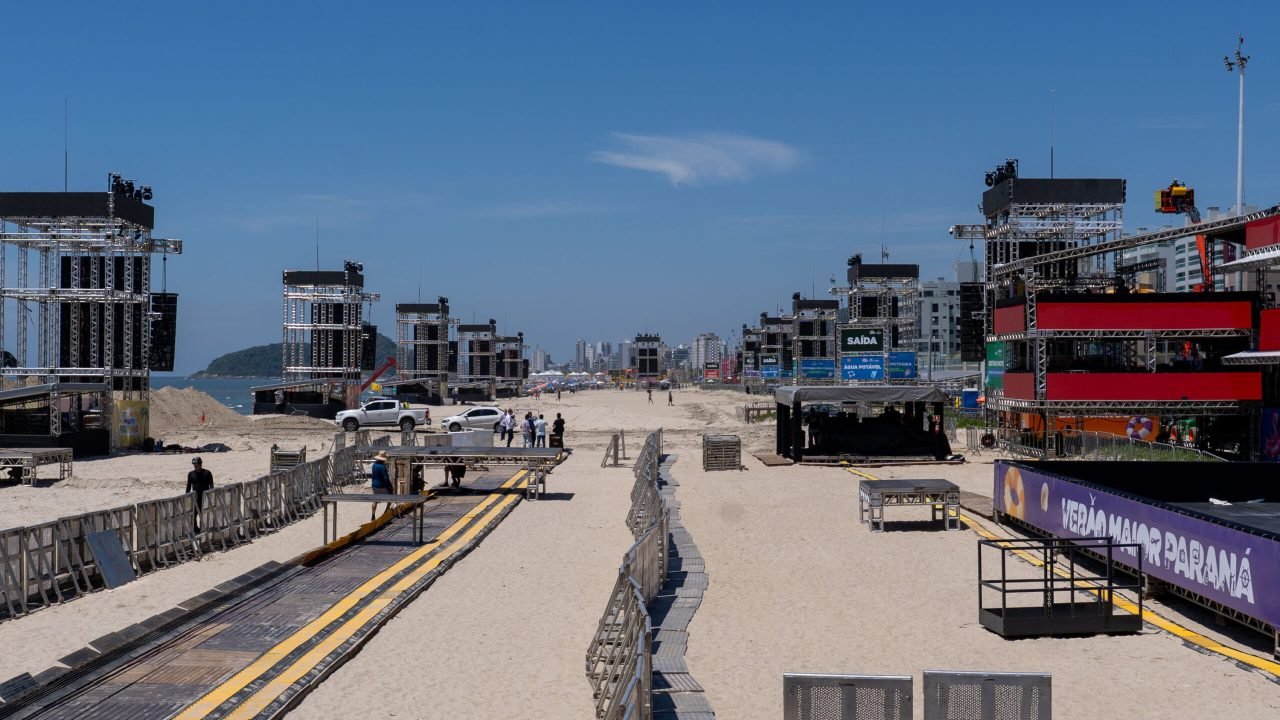 Estado confirma liberação da Arena do Verão Maior Paraná em Caiobá para shows após vistoria