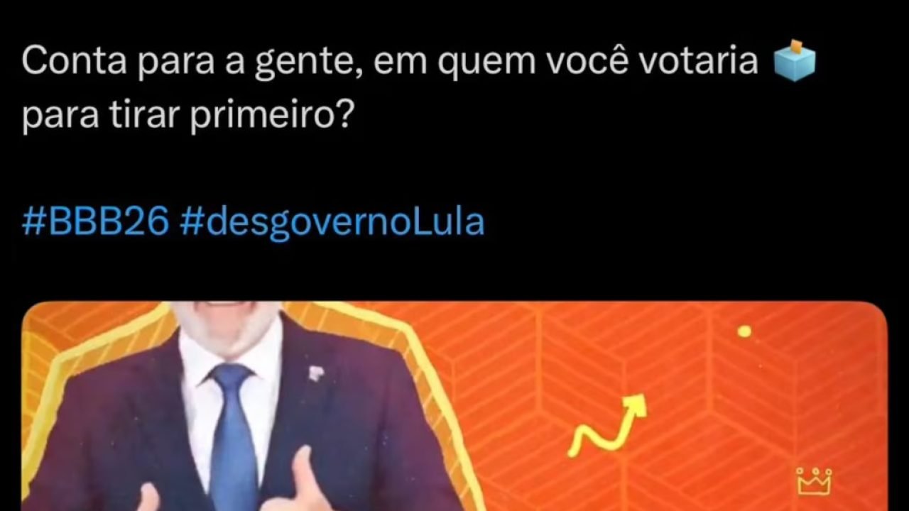 PL divulga vídeo que parodia o BBB com ironias a Lula e ministros