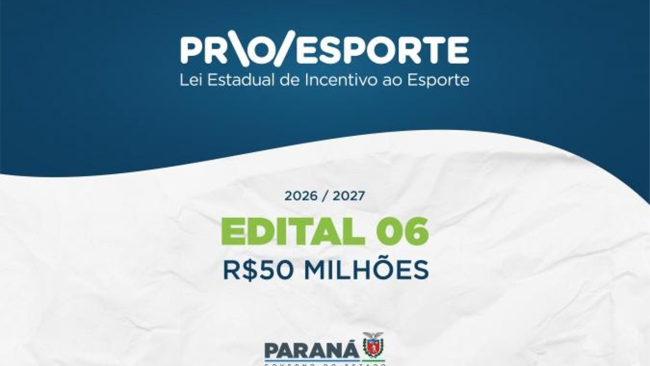 Governo do Estado divulga 263 projetos selecionados pelo Proesporte