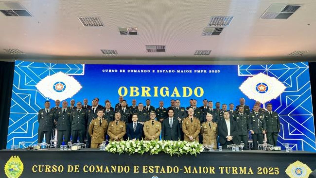 PMPR realiza formatura do Curso de Comando e Estado-Maior – Turma 2025