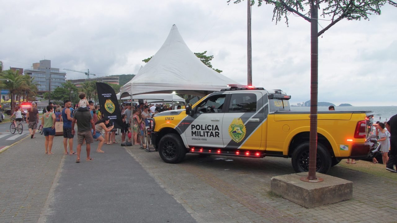 Polícia Militar do Paraná integra exposição em Guaratuba