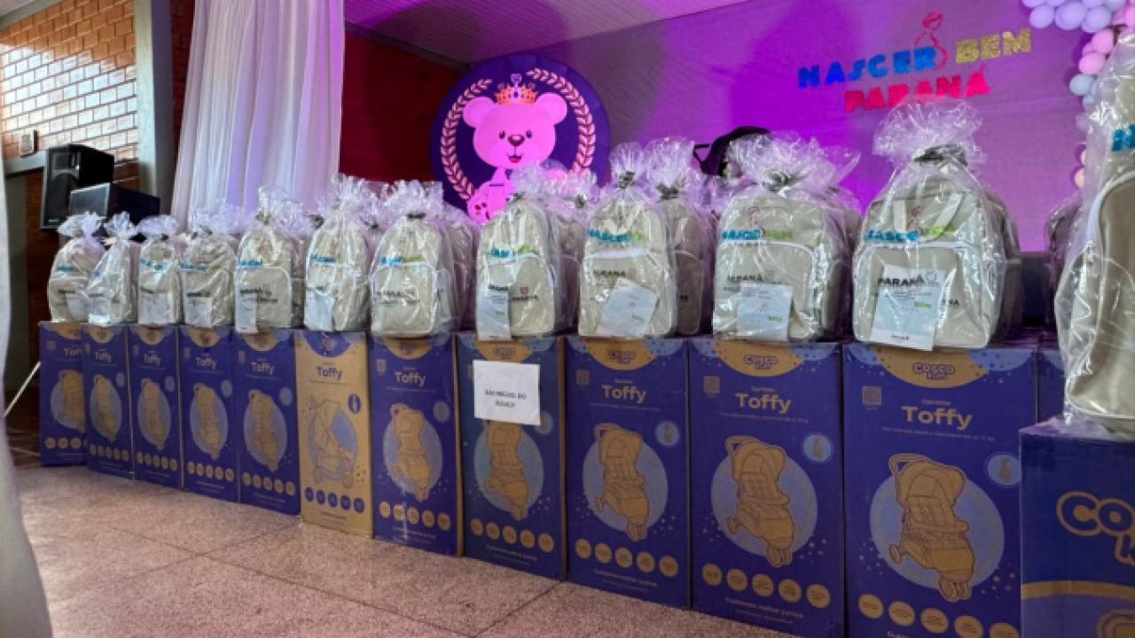 Estado inicia entregas de 2026 com 366 kits maternidade nas regiões Oeste e Sudoeste