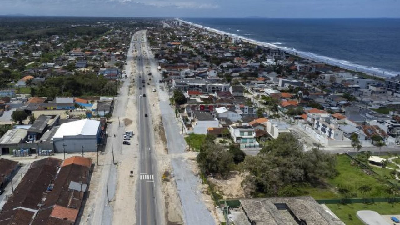 Duplicação em concreto da PR-412 entre Matinhos e Pontal do Paraná chega a 6,53%