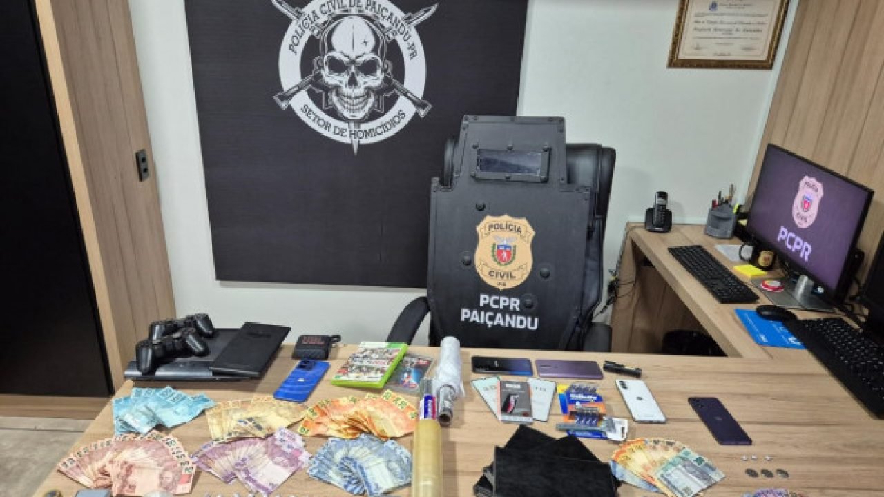 PCPR prende três pessoas e recupera produtos furtados em Paiçandu