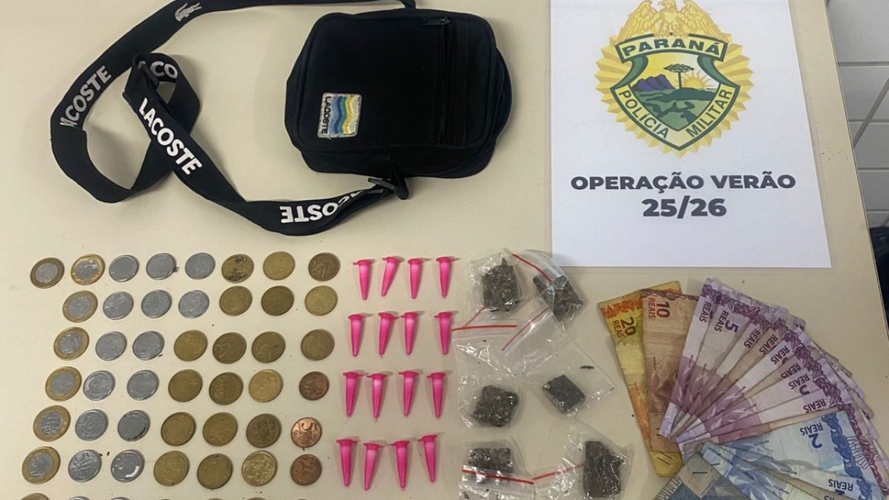 Polícia Militar do Paraná apreende drogas durante patrulhamento em Matinhos