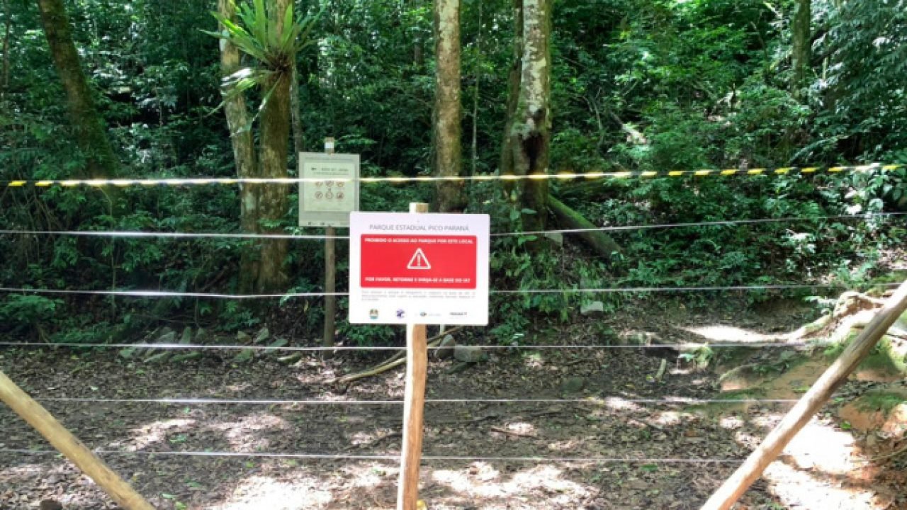 IAT fecha dois acessos irregulares no Pico Paraná para reforçar a segurança