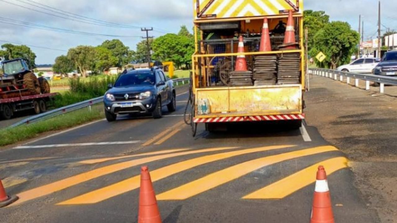 PR-170 em Guarapuava — Foto: Governo do Paraná