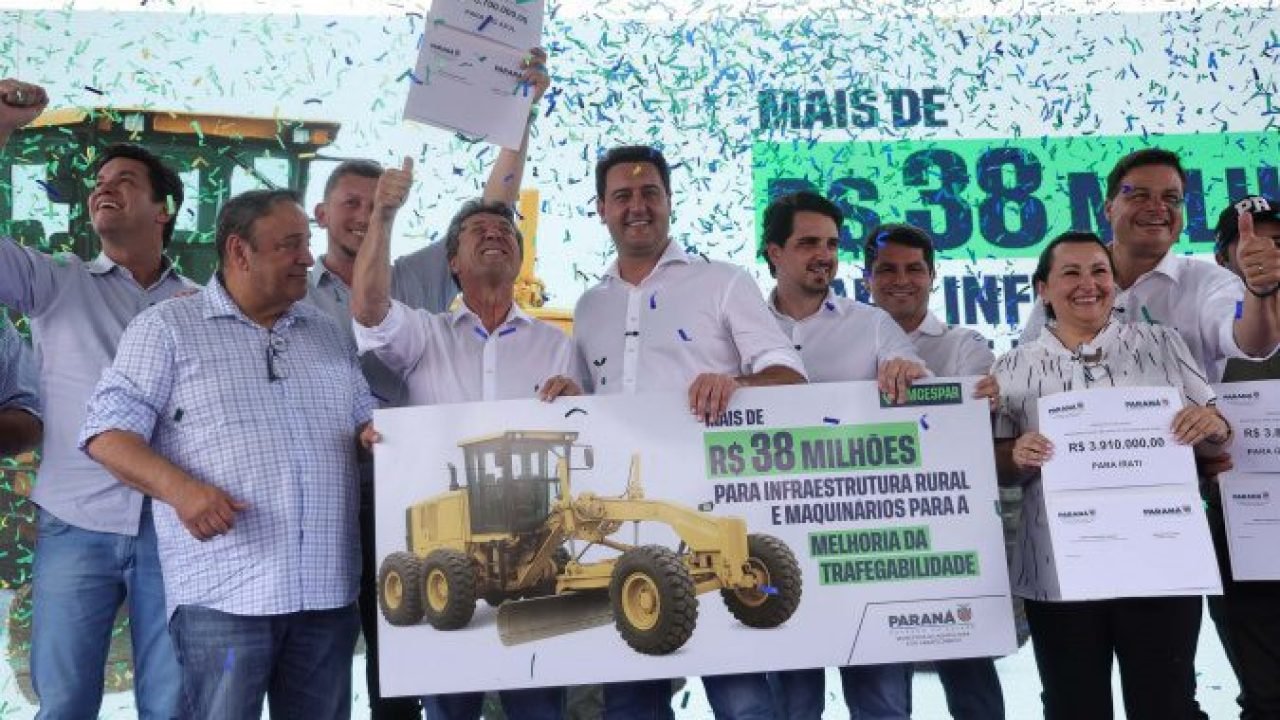 Estado anuncia R$ 38 milhões em máquinas para estradas rurais da região Centro-Sul