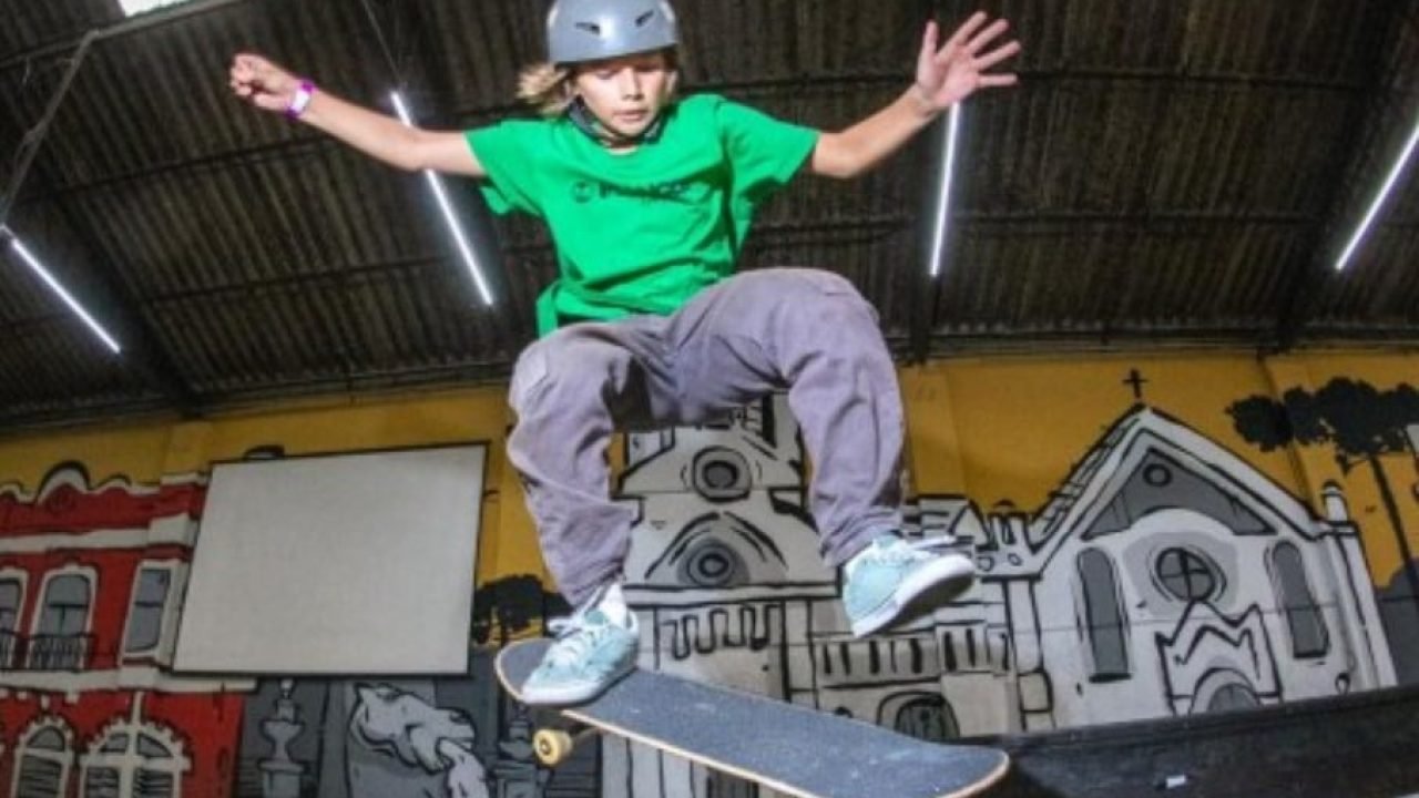 Skatista de Corbélia, de apenas 10 anos, garante vaga na semifinal do Campeonato Brasileiro Sub