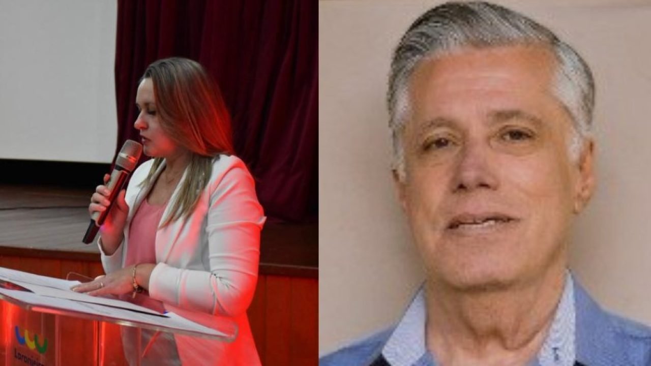 Vereadora Valeide Scarpari e ex-prefeito José Augusto Beck Lima (Colagem)
