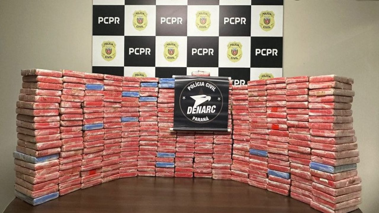PCPR apreende 328 quilos de cocaína e prende duas mulheres em flagrante no Sudoeste do Estado
