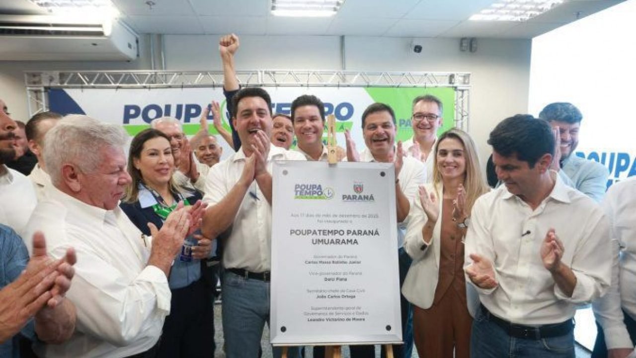 Governador inaugura Poupatempo de Umuarama; rede chega a 100 mil atendimentos