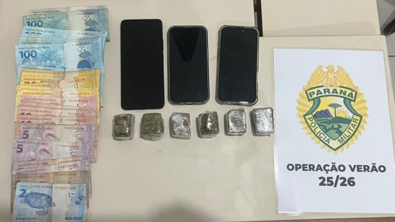 PMPR detém casal suspeito de tráfico de drogas durante Operação Verão em Guaratuba