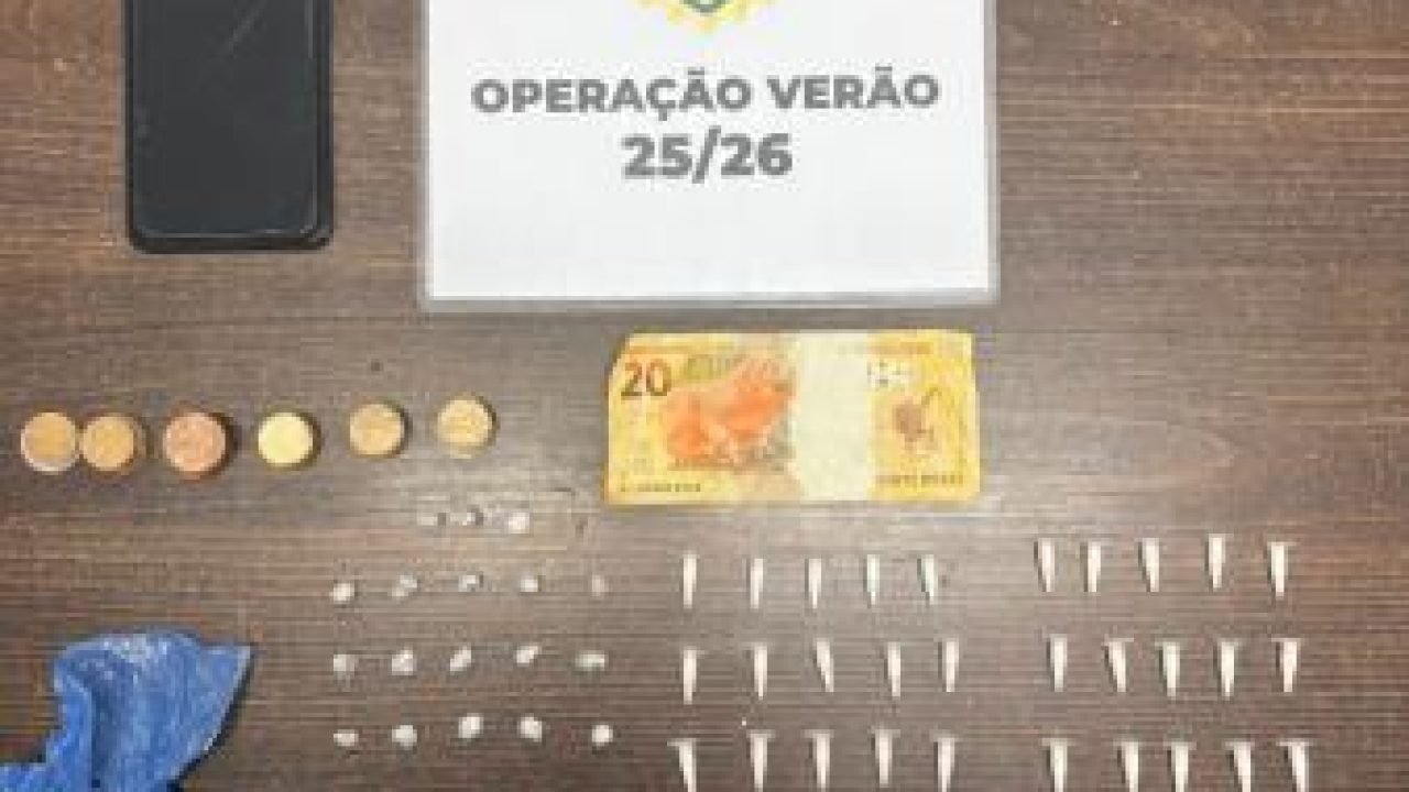 PMPR apreende cocaína, crack e maconha durante ação contra o tráfico em Matinhos
