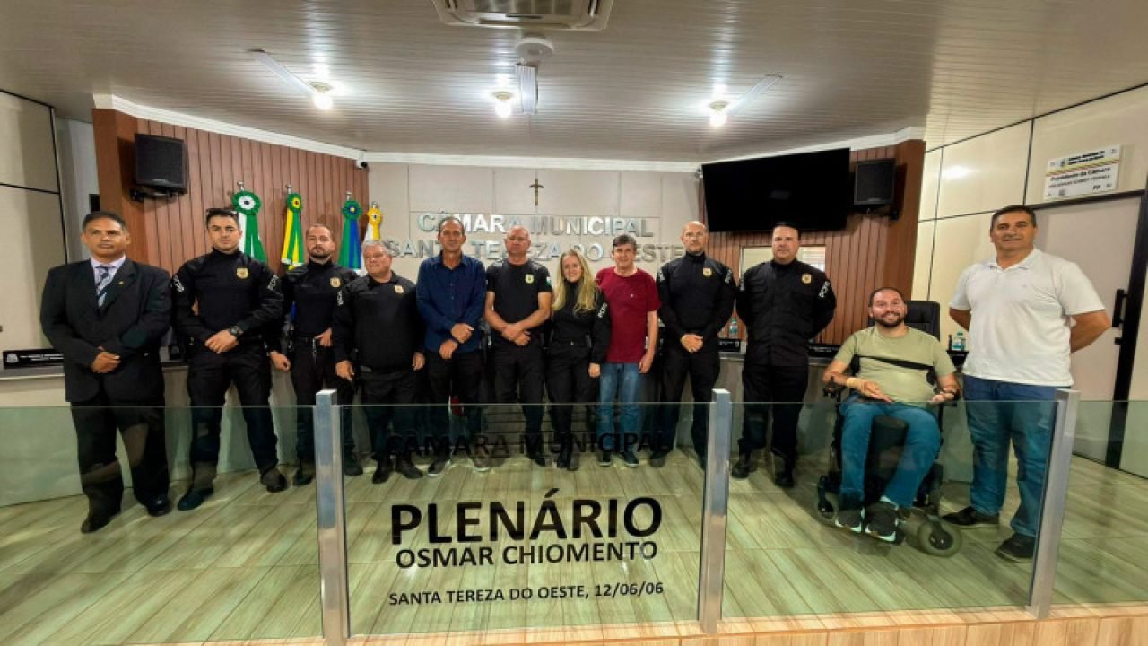 PCPR homenageia Agentes da Polícia Judiciária em Santa Tereza do Oeste