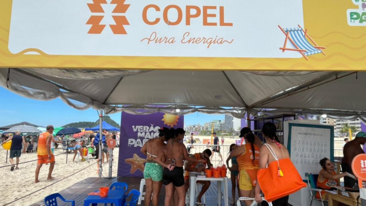 Copel leva orientações e serviços às praias no Verão Maior Paraná