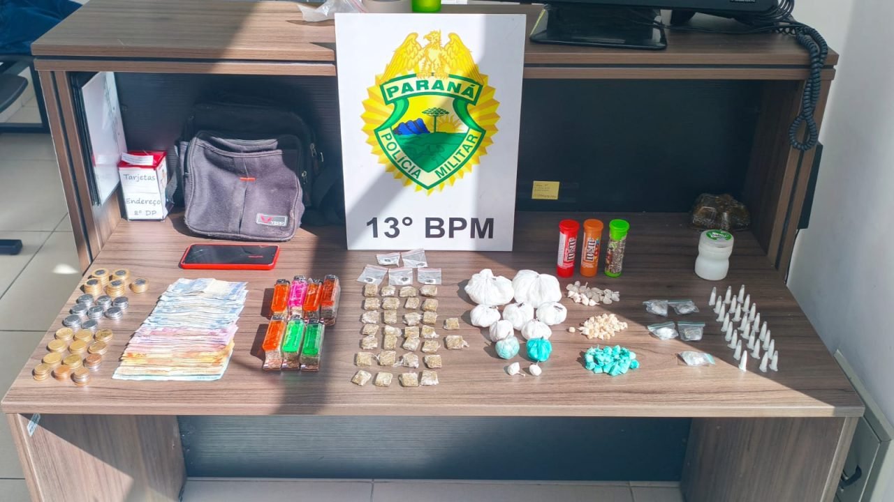 Homem é preso por tráfico de drogas no Parolin