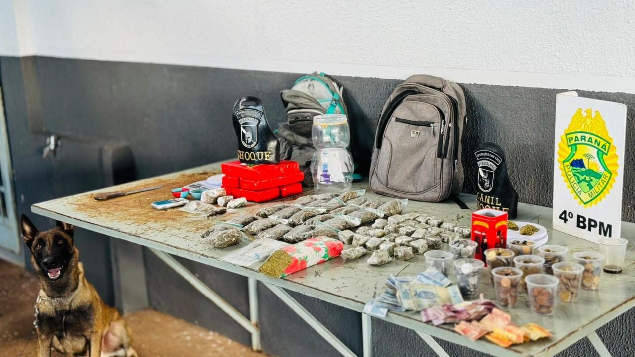 Polícia Militar do Paraná apreende entorpecentes em Sarandi